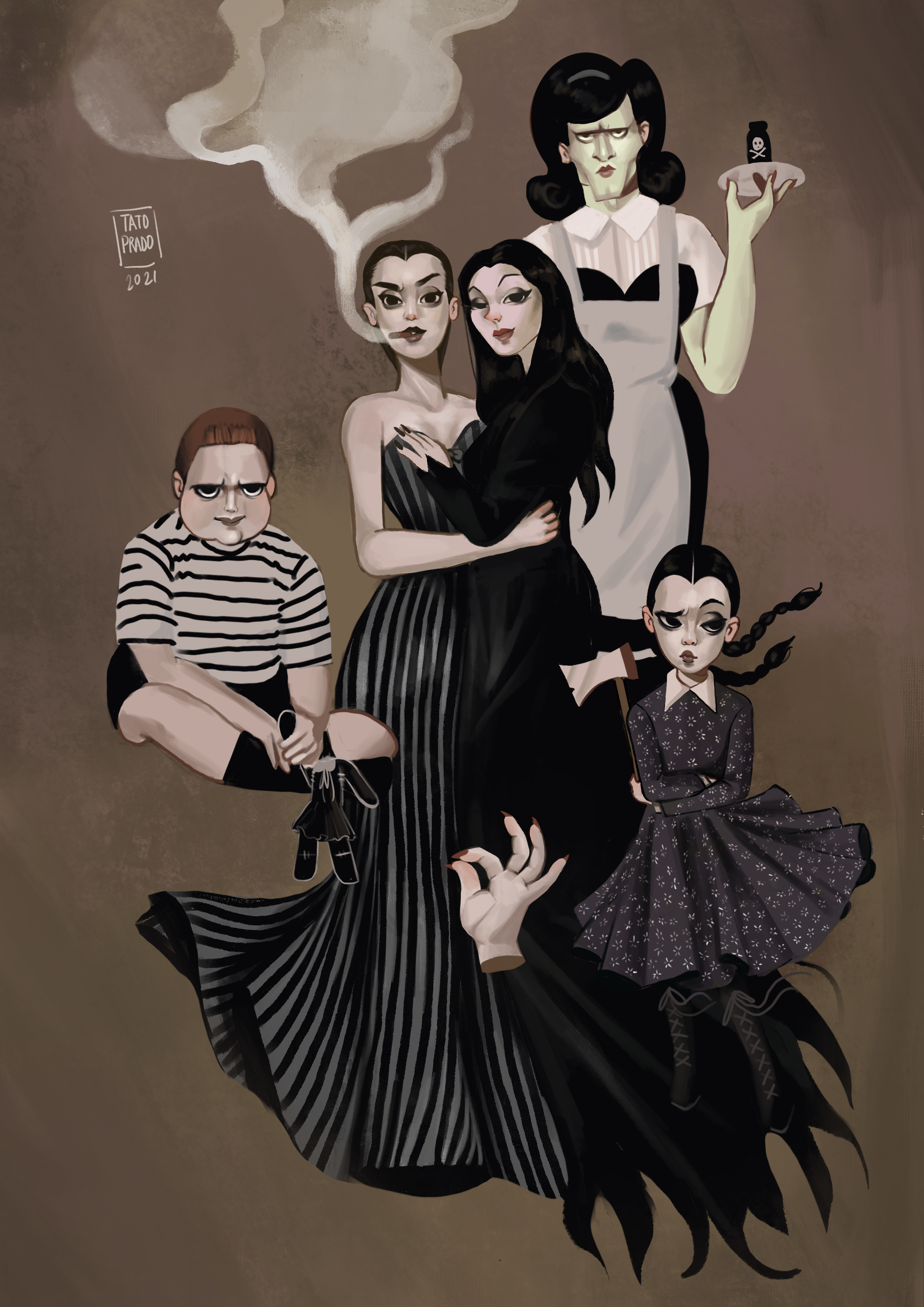 Haus of Addams Illustration